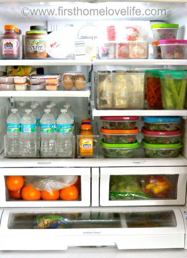 my organized fridge, appliances, kitchen design, organizing