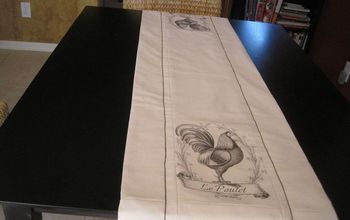 French Graphic on Table Runner.