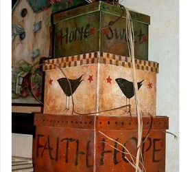paper mache boxes, crafts, repurposing upcycling, storage ideas, Stacking Paper Mache Box by GranArt