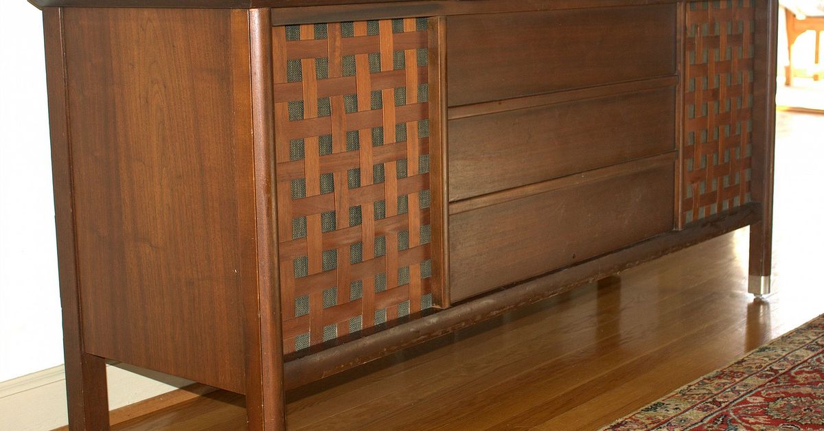 My New Mid Century Stereo Console Hometalk