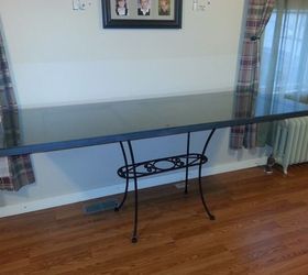 how i turned an old door into our new computer desk, diy, how to, painted furniture, repurposing upcycling, woodworking projects, after it was all finished