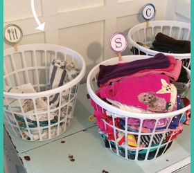 an organized laundry room that holds everyone accountable, laundry rooms, organizing