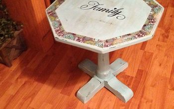 $6 Table Changed to Nice Crafty Side Table.