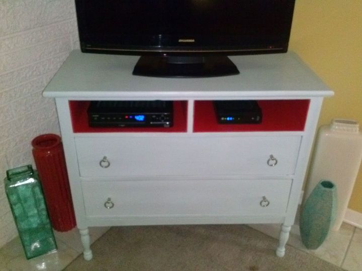 dresser turned media cabinet my beach inspired home, painted furniture, repurposing upcycling