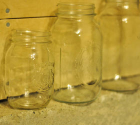 mason jars with a blue patina, mason jars, painting, repurposing upcycling, Start with a few mason jars I robbed my stash