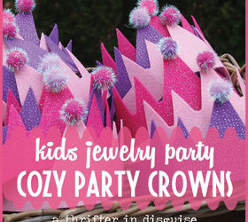 diy kids cozy party crowns, crafts, Kids Jewelry Party Cozy Crowns