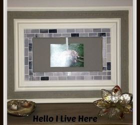 diy custom picture frame, chalk paint, crafts, home decor, painting, Custom DIY Frame made by Hello I Live Here