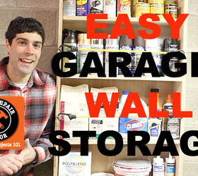 garage wall storage made easy, diy, garages, how to, shelving ideas, storage ideas, woodworking projects, Get your garage organized with garage wall storage