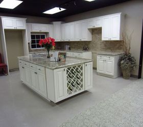 atlanta granite showroom, countertops, home improvement, kitchen design, kitchen island, Typhoon Bordeaux on Cashmere cabinetry