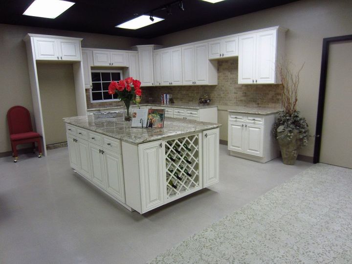 atlanta granite showroom, countertops, home improvement, kitchen design, kitchen island, Typhoon Bordeaux on Cashmere cabinetry