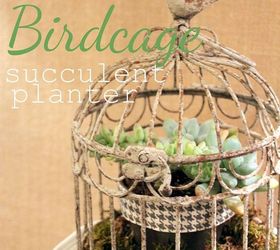 a spring birdcage planter, crafts, gardening, This sweet little planter is easy to make and you can use a variety of different plants
