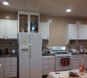 q how would you do the crown, diy, home improvement, how to, kitchen design, wall decor, woodworking projects, My kitchen as it looks now