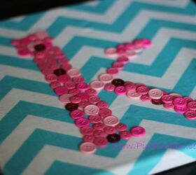 button letter wall art, crafts, home decor