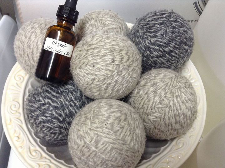 diy wool dryer balls eco friendly chemical free, cleaning tips, crafts, I scent my dryer balls with lavender my favorite scent
