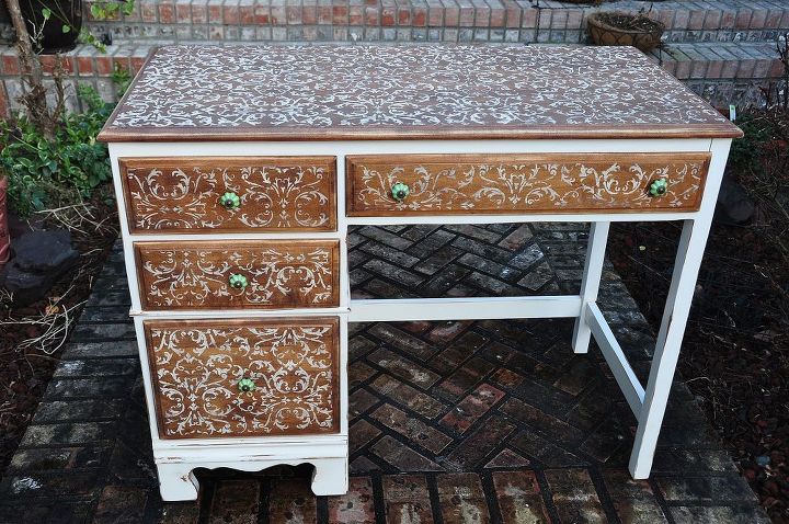 frumpy to fab desk redo, chalk paint, painted furniture