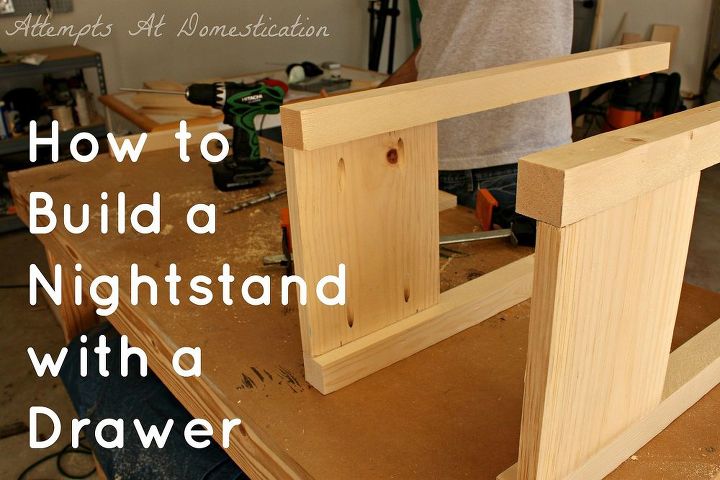 handbuilt nightstand with drawer, diy, how to, painted furniture, woodworking projects, Handbuilt Nightstand with Drawer