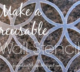 homemade reusable wall stencil 50c, home decor, painting