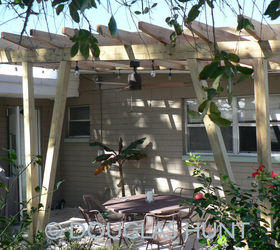 here are some photos of the recently completed pergola in my back yard it has done, electrical, outdoor living, patio