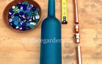 Dispositivo de riego de botellas de vino con tubo de cobre para jardines en macetas