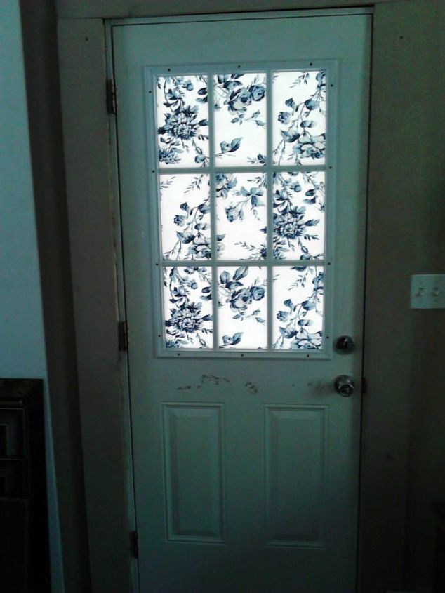 covering a half glass front door