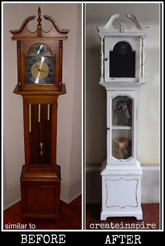 repurposed grandfather clock
