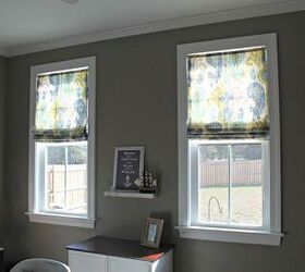 diy roman shades, diy, home decor, reupholster, window treatments, windows