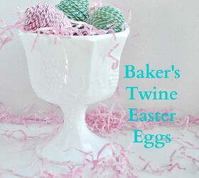 baker s twine easter eggs, crafts, easter decorations, seasonal holiday decor