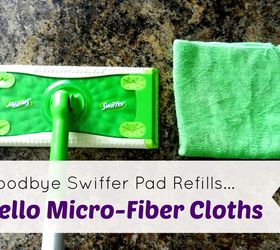 goodbye swiffer refills hello micro fiber cloths, flooring, organizing