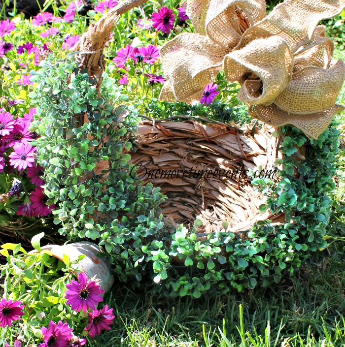 welcome spring pb faux boxwood basket knock off springideas, crafts, gardening, seasonal holiday decor