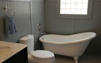 Pretty in pink?  60's bathroom transformation period traditional