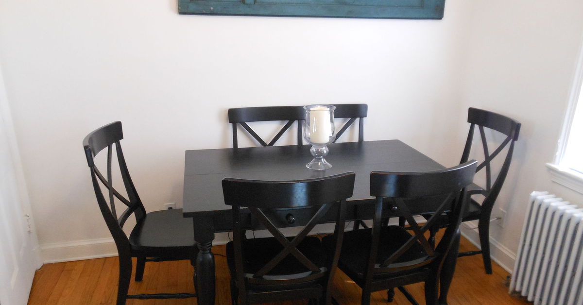 Before and After: Painted Dining Table Top to Refinished