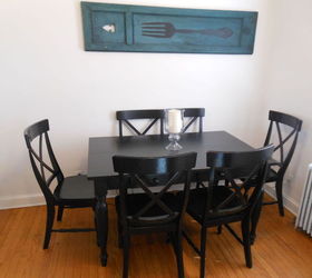 Before and After Painted Dining Table Top to Refinished Natural Wood