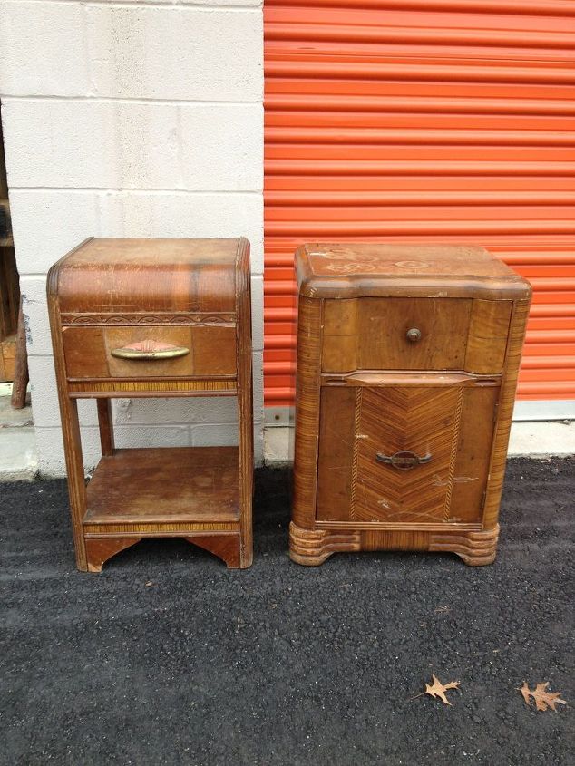 art deco nightstands makeover