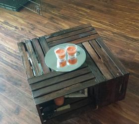 crate coffee table, diy, painted furniture, pallet, repurposing upcycling