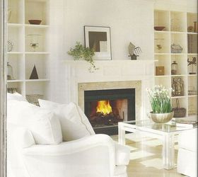 the latest trend is white walls and fabric do you like this trend, home decor, living room ideas, Decor Magazine featured this well done design by Catherine Bitter