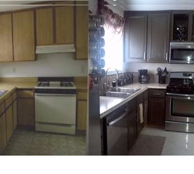 small kitchen budget remodel, home decor, home improvement, kitchen backsplash, kitchen design