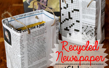 Recycled Newspaper Gift Bags