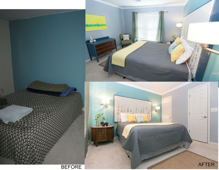 guest bedroom makeover the plan this makeover is very close to my heart i did it in, bedroom ideas, home decor, painting, Before After Pictures of the bedroom