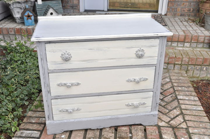 dumpster to rustic diva dresser how to use wallpaper on furniture, painted furniture, rustic furniture