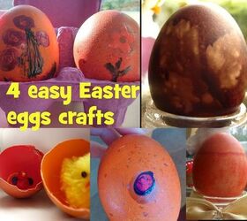 4 easy easter eggs crafts, crafts, easter decorations, seasonal holiday decor
