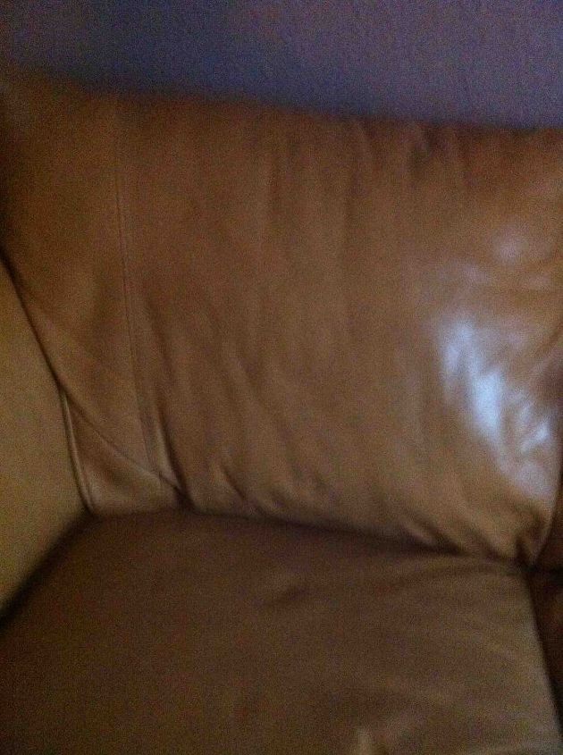 i have a great leather couch but i hate the color is there any way a, painted furniture, It s a golden color