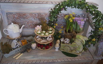 La ruta del conejo: Decoración primaveral fácil para la fiesta del té del conejito