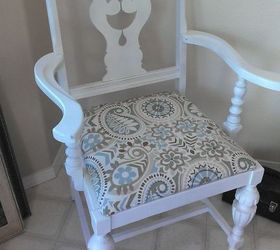 antique chair makeover, painted furniture