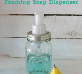 easy diy mason jar foaming soap dispenser, crafts, mason jars, repurposing upcycling