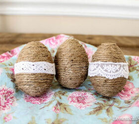 twine eggs, crafts, easter decorations, seasonal holiday decor