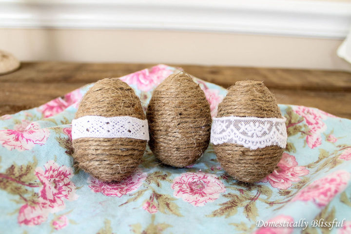 twine eggs, crafts, easter decorations, seasonal holiday decor