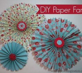 diy paper fan craft, crafts, hvac