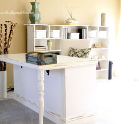 repurposed dresser into a desk, craft rooms, home decor, home office, painted furniture, repurposing upcycling