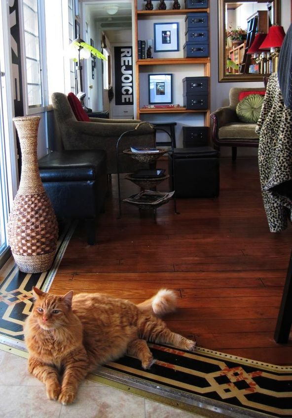 painted floor a 1964 single wide mobile home make over