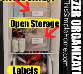 freezer organization, appliances, organizing